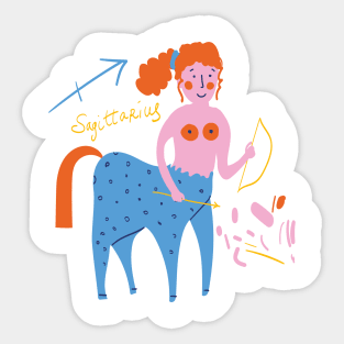 Zodiac sign - Sagittarius Sticker